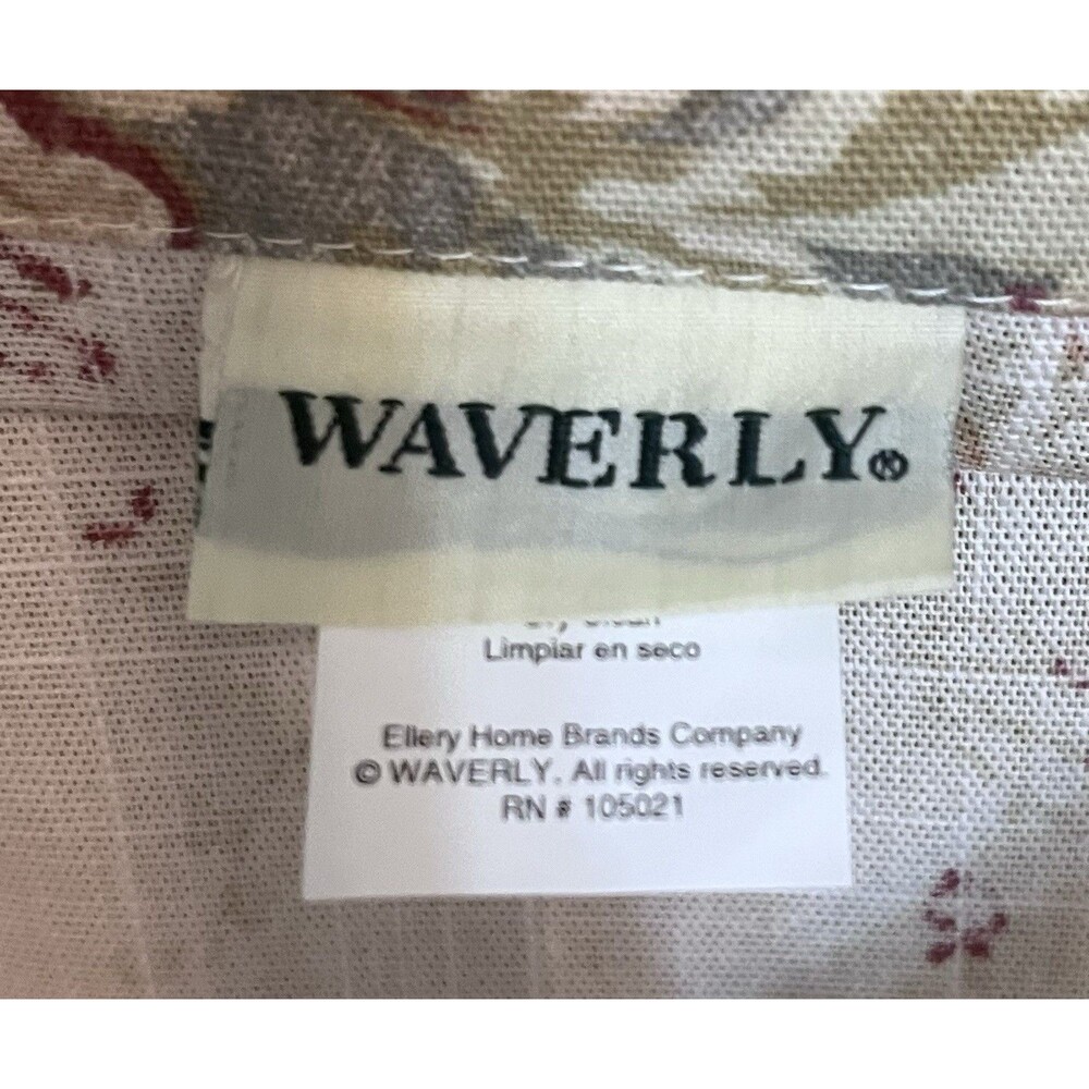 NEW Waverly Ballad Bouquet Roses Crimson Floral King Pillow Sham Lace Trim RARE - Picture 10 of 11
